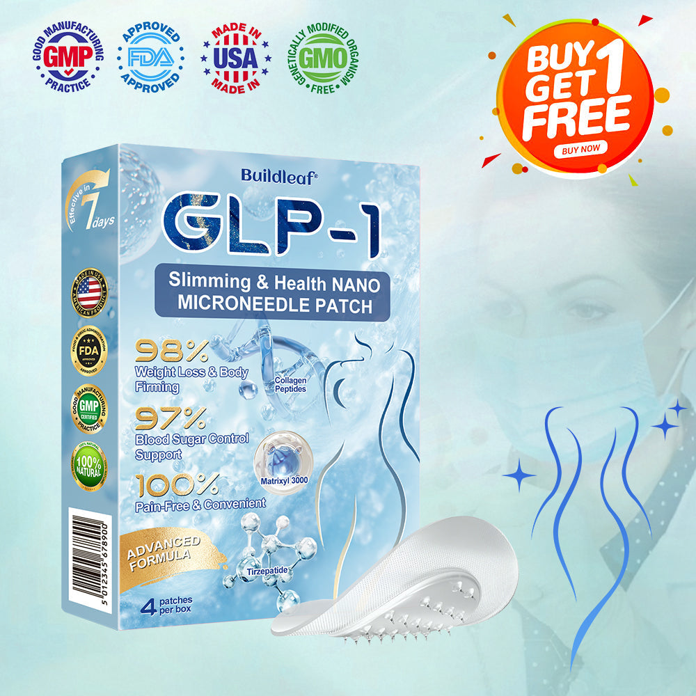 🏥FDA Store | 𝐵uil𝗱𝐿ea𝐟® 𝑺𝑀𝗚T-𝑮𝐋𝑃-1 𝐒limming & 𝐻ealth 𝑁ano 𝑀icroneedle 𝑃atch with Collagen & Matrixyl 3000 丨Obesity,Cardiovascular Diseas, Diabetes, Sleep Apnea, Joint Problems and More