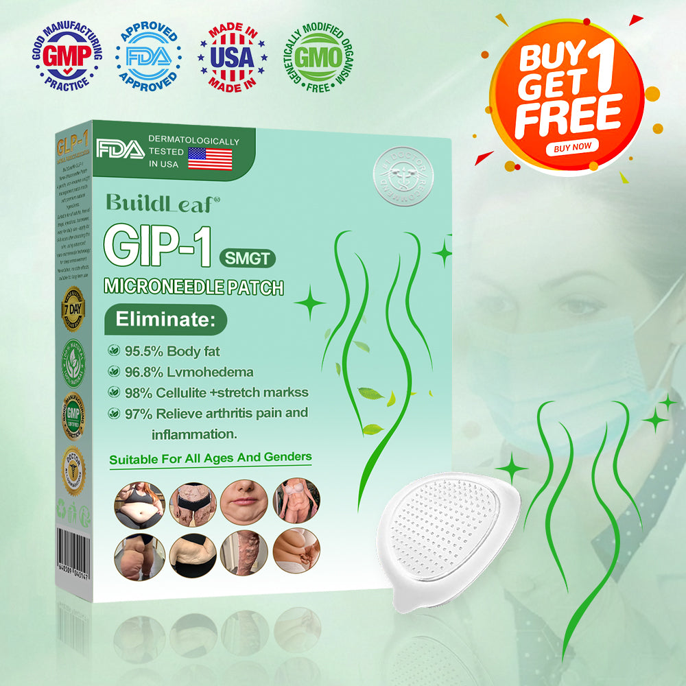 Official Store 🏥| BuildLeaf® GLP-1 Nano-Microneedle Patch with Collagen & Matrixyl 3000 丨Obesity,Cardiovascular Diseas, Diabetes, Sleep Apnea, Joint Problems and More