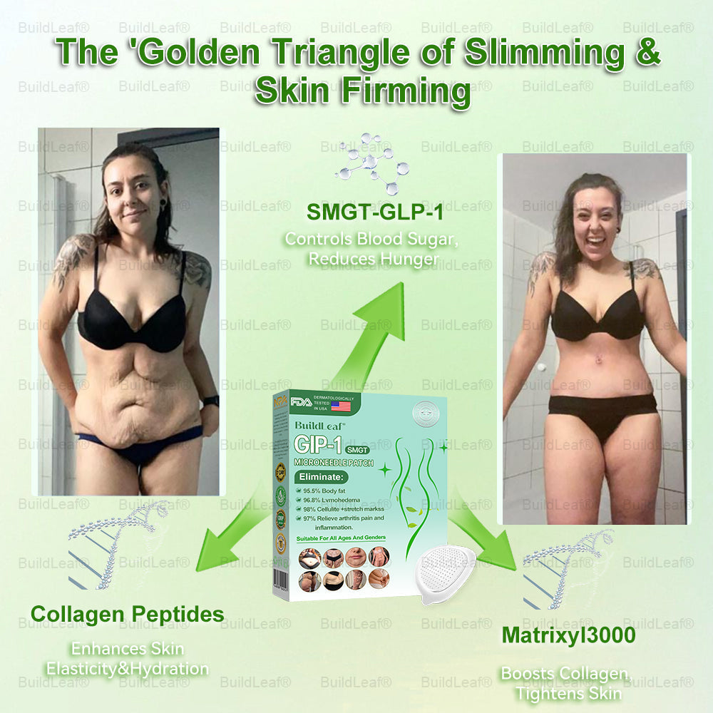 Official Store 🏥| BuildLeaf® GLP-1 Nano-Microneedle Patch with Collagen & Matrixyl 3000 丨Obesity,Cardiovascular Diseas, Diabetes, Sleep Apnea, Joint Problems and More