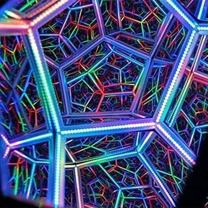 2024 New Year Hot Sale🎁 49% Off🎁)Infinite Dodecahedron Color Art Light